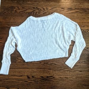 White long sleeve top